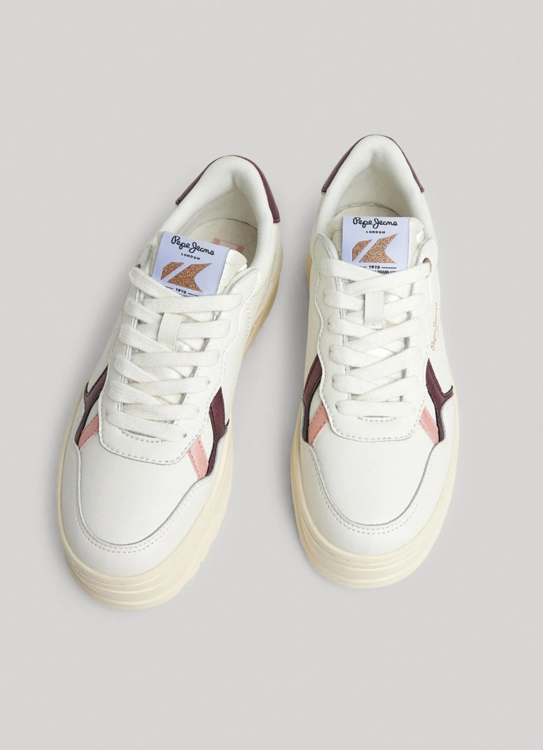 Women Pepe Jeans Kore Poppy Leather Trainers