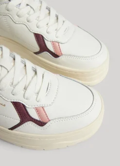 Women Pepe Jeans Kore Poppy Leather Trainers