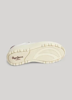 Women Pepe Jeans Kore Poppy Leather Trainers