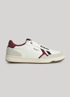 Men Pepe Jeans Kore Vintage Leather Trainers