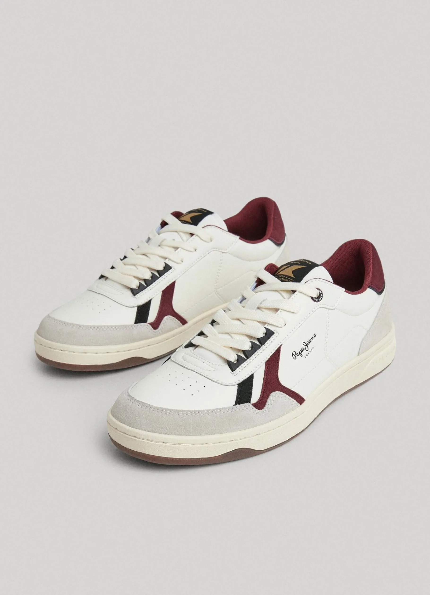Men Pepe Jeans Kore Vintage Leather Trainers