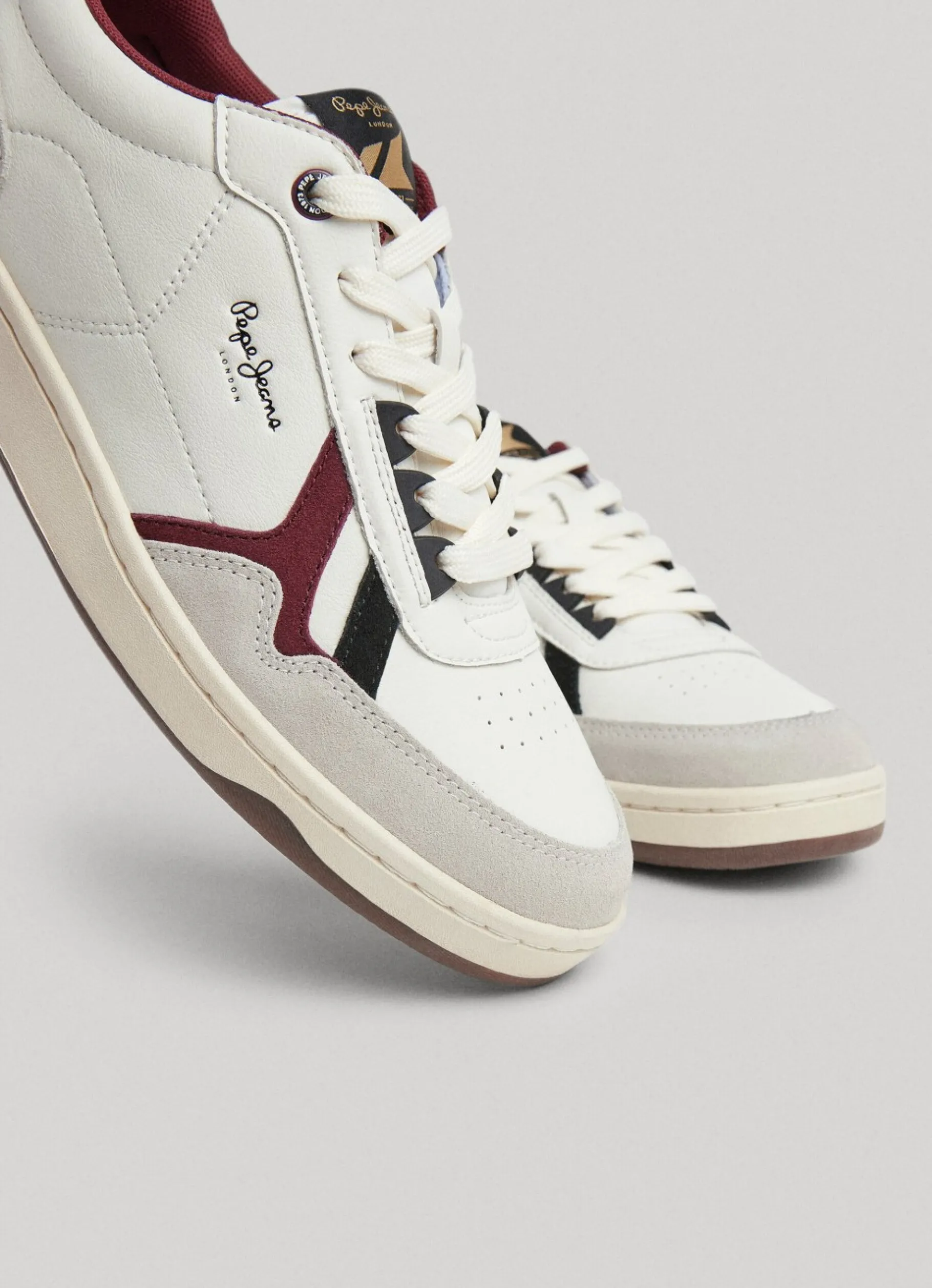 Men Pepe Jeans Kore Vintage Leather Trainers