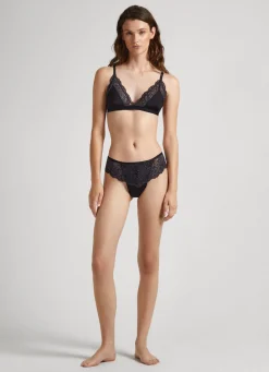 Women Pepe Jeans Lace Satin Bra
