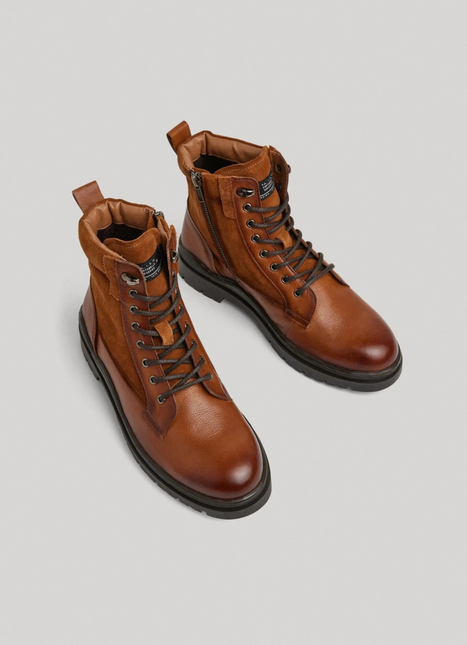 Men Pepe Jeans Lace-Up Utility Boots