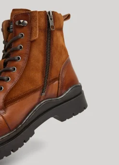Men Pepe Jeans Lace-Up Utility Boots