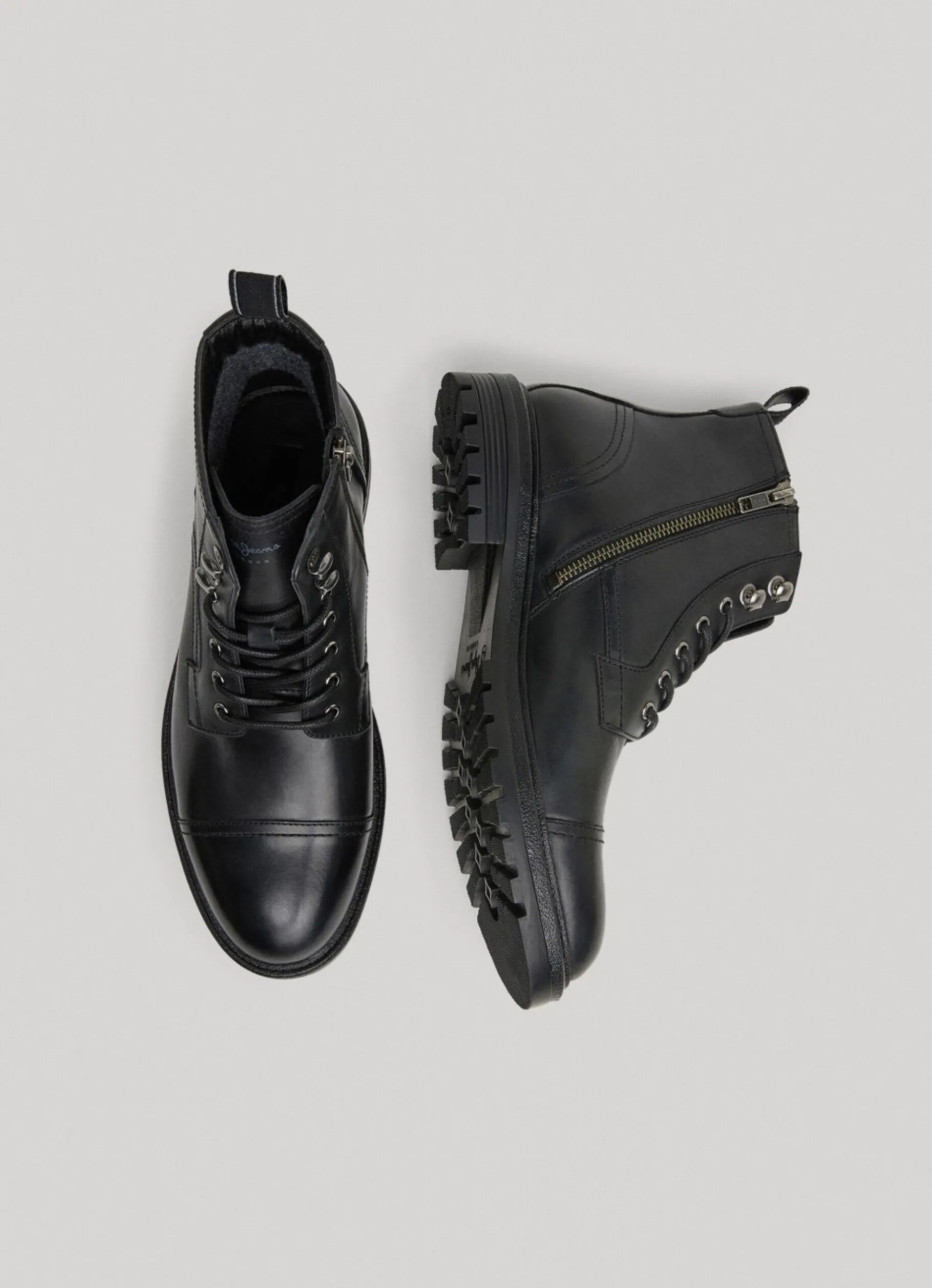 Men Pepe Jeans Leather Ankle Boots