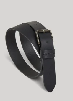 Men Pepe Jeans Leather Belt With Metal Buckle