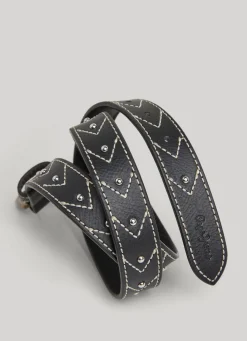 Women Pepe Jeans Leather Belt With Seam Details