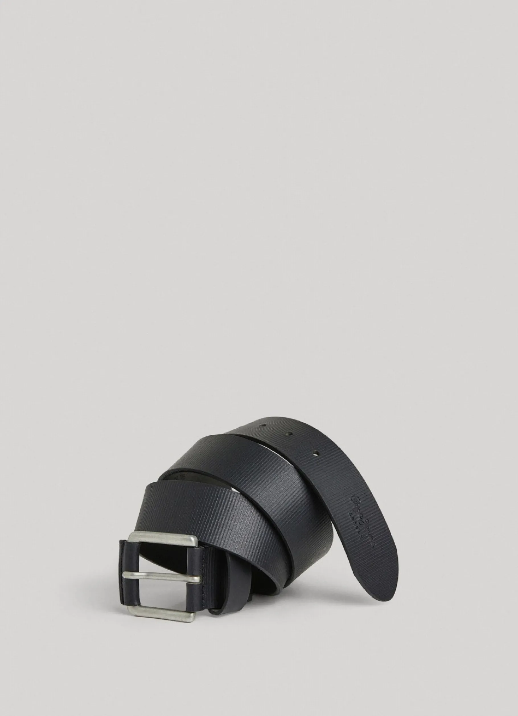Men Pepe Jeans Leather Belt With Square Buckle