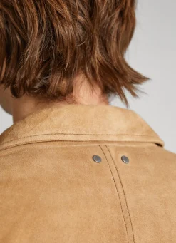 Men Pepe Jeans Leather Carpenter Jacket