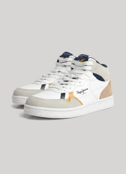 Boy Pepe Jeans Leather Player Britboot Trainers