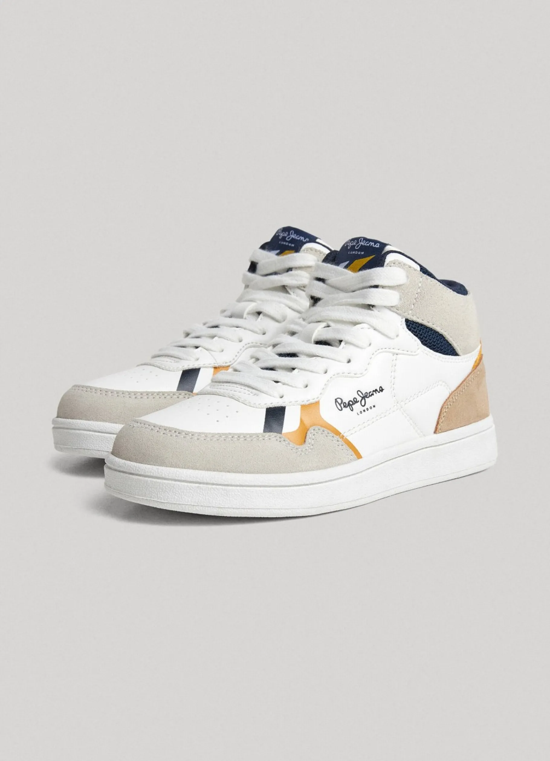 Boy Pepe Jeans Leather Player Britboot Trainers