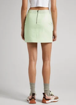 Women Pepe Jeans Leather-Effect Skirt