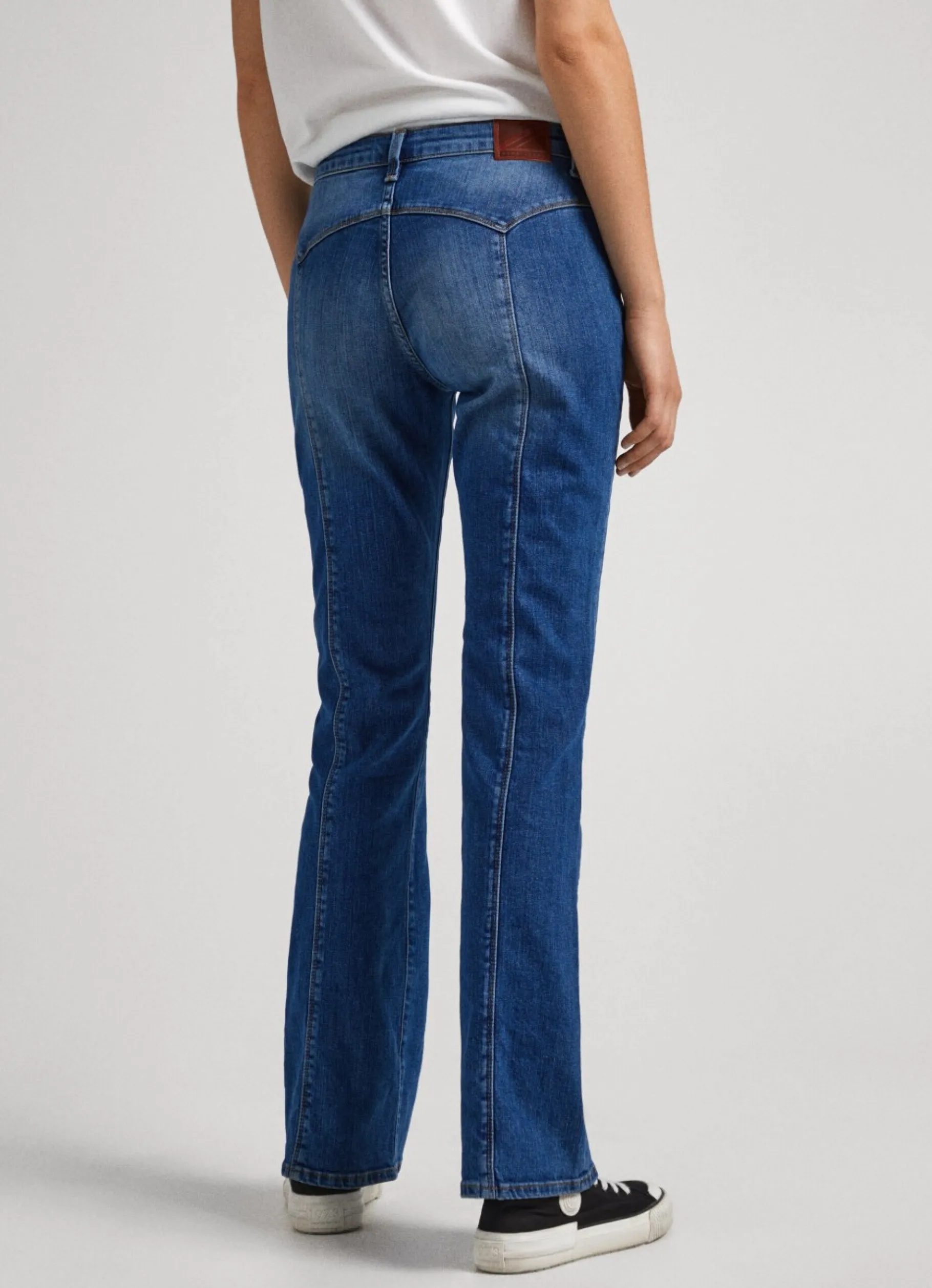 Women Pepe Jeans Lennox Flare Fit Mid-Rise Jeans