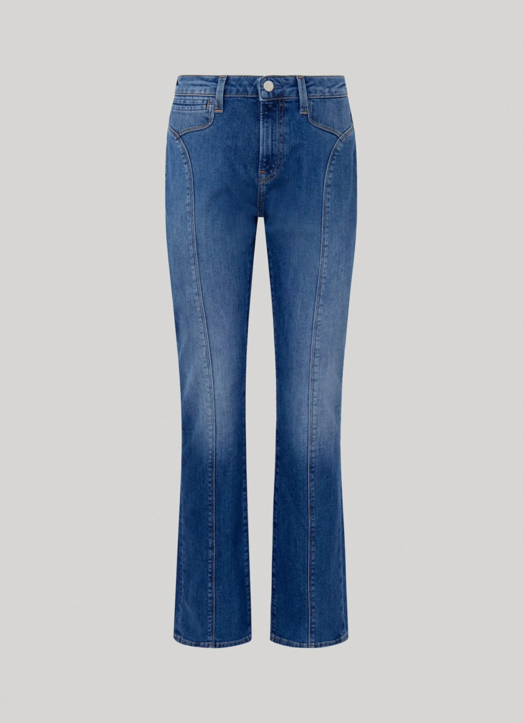Women Pepe Jeans Lennox Flare Fit Mid-Rise Jeans