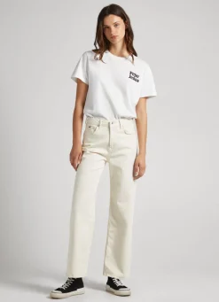 Women Pepe Jeans Lexa Sky Wide Leg High Waist Jeans