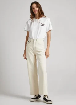Women Pepe Jeans Lexa Sky Wide Leg High-Rise Jeans