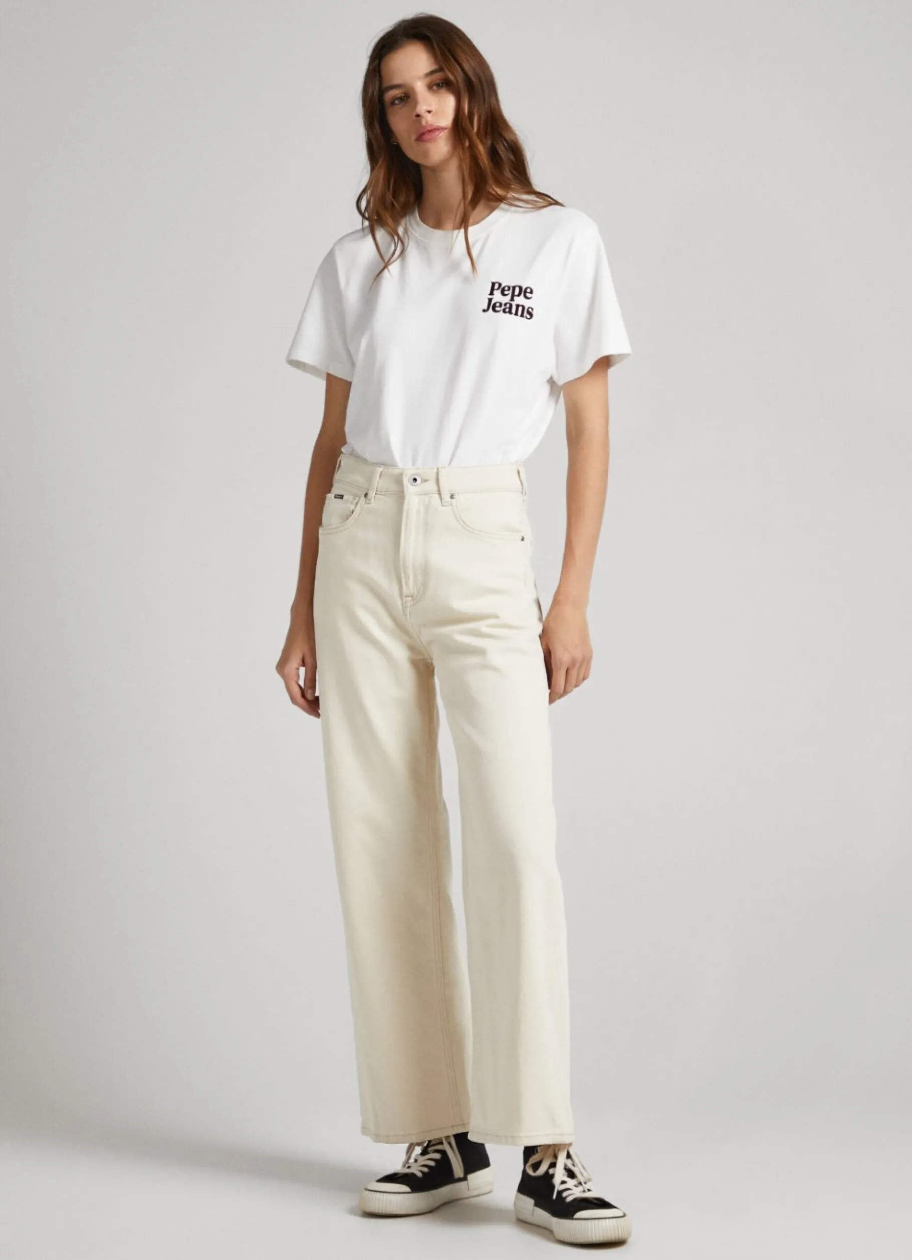 Women Pepe Jeans Lexa Sky Wide Leg High-Rise Jeans