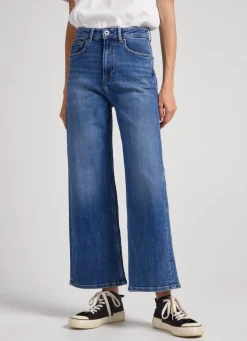 Women Pepe Jeans Lexa Sky Wide Leg High-Rise Jeans