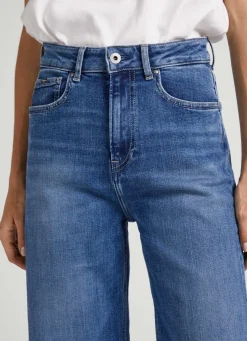 Women Pepe Jeans Lexa Sky Wide Leg High-Rise Jeans