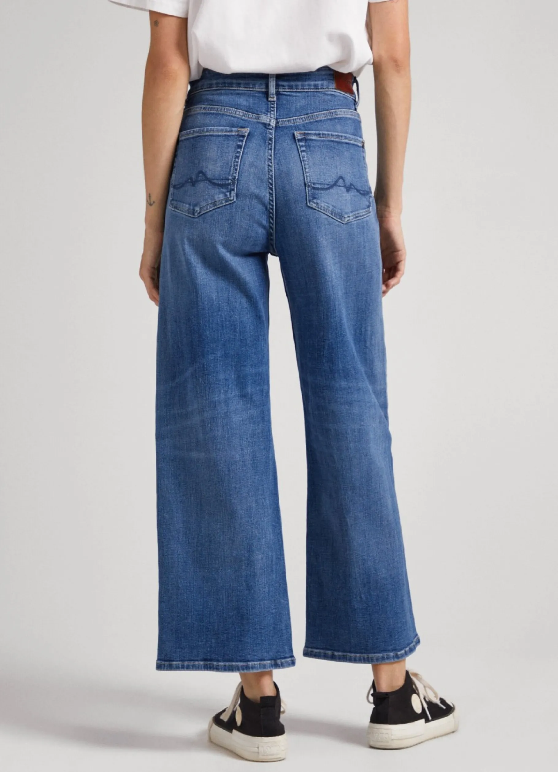 Women Pepe Jeans Lexa Sky Wide Leg High-Rise Jeans