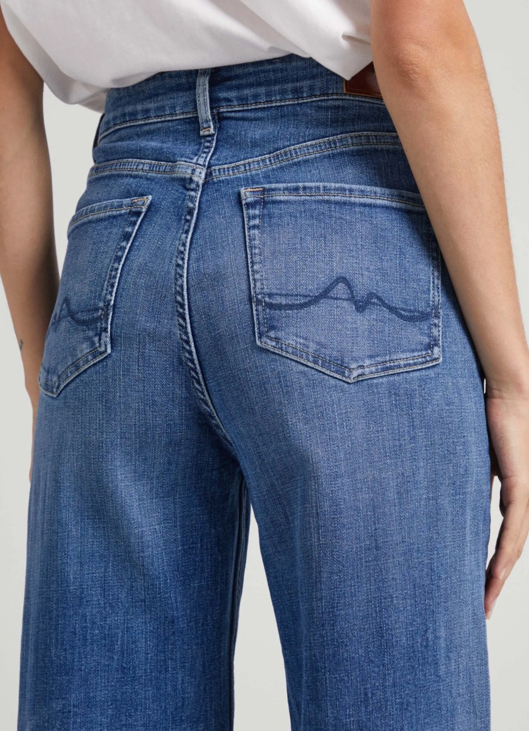 Women Pepe Jeans Lexa Sky Wide Leg High-Rise Jeans