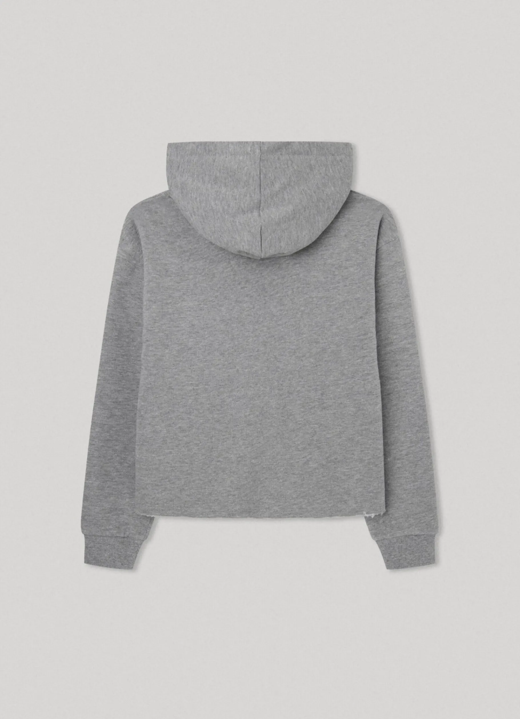 Girl Pepe Jeans Logo Print Cotton Hoodie