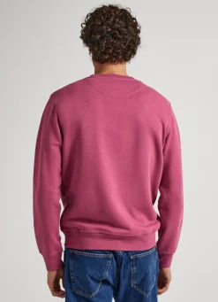 Men Pepe Jeans Logo Print Cotton Sweatshirt
