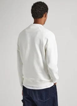 Men Pepe Jeans Logo Print Cotton Sweatshirt