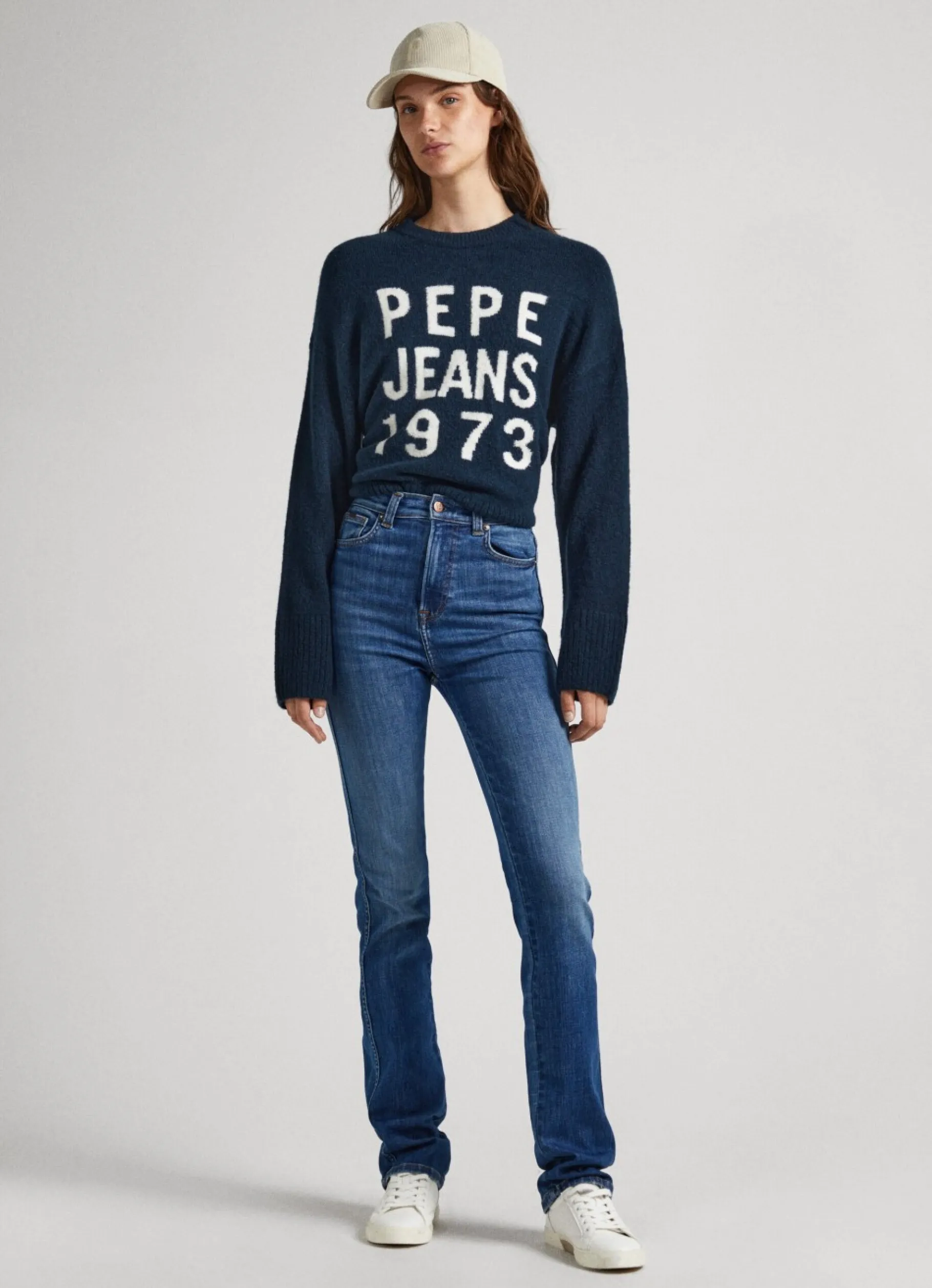 Women Pepe Jeans Logo Print Knit
