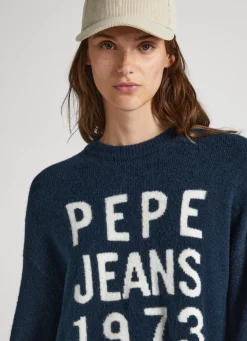 Women Pepe Jeans Logo Print Knit