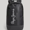 Men Pepe Jeans Logo Print Travel Backpack