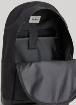 Men Pepe Jeans Logo Print Travel Backpack