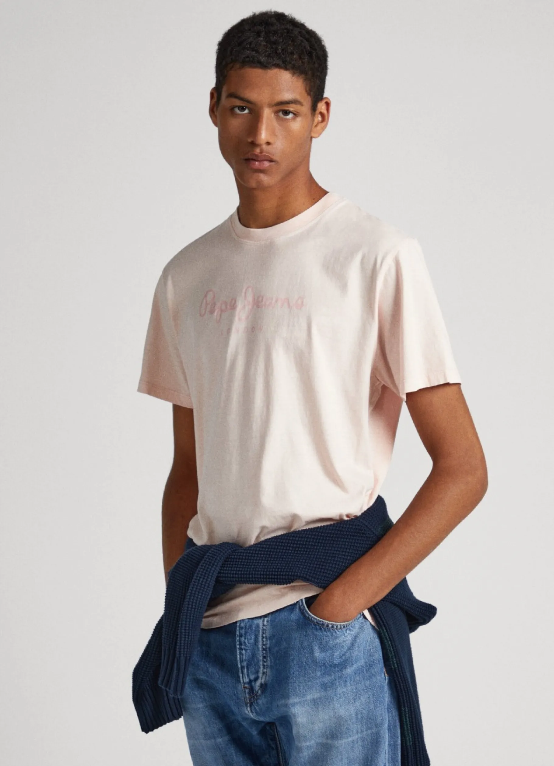 Men Pepe Jeans Logo Print T-Shirt