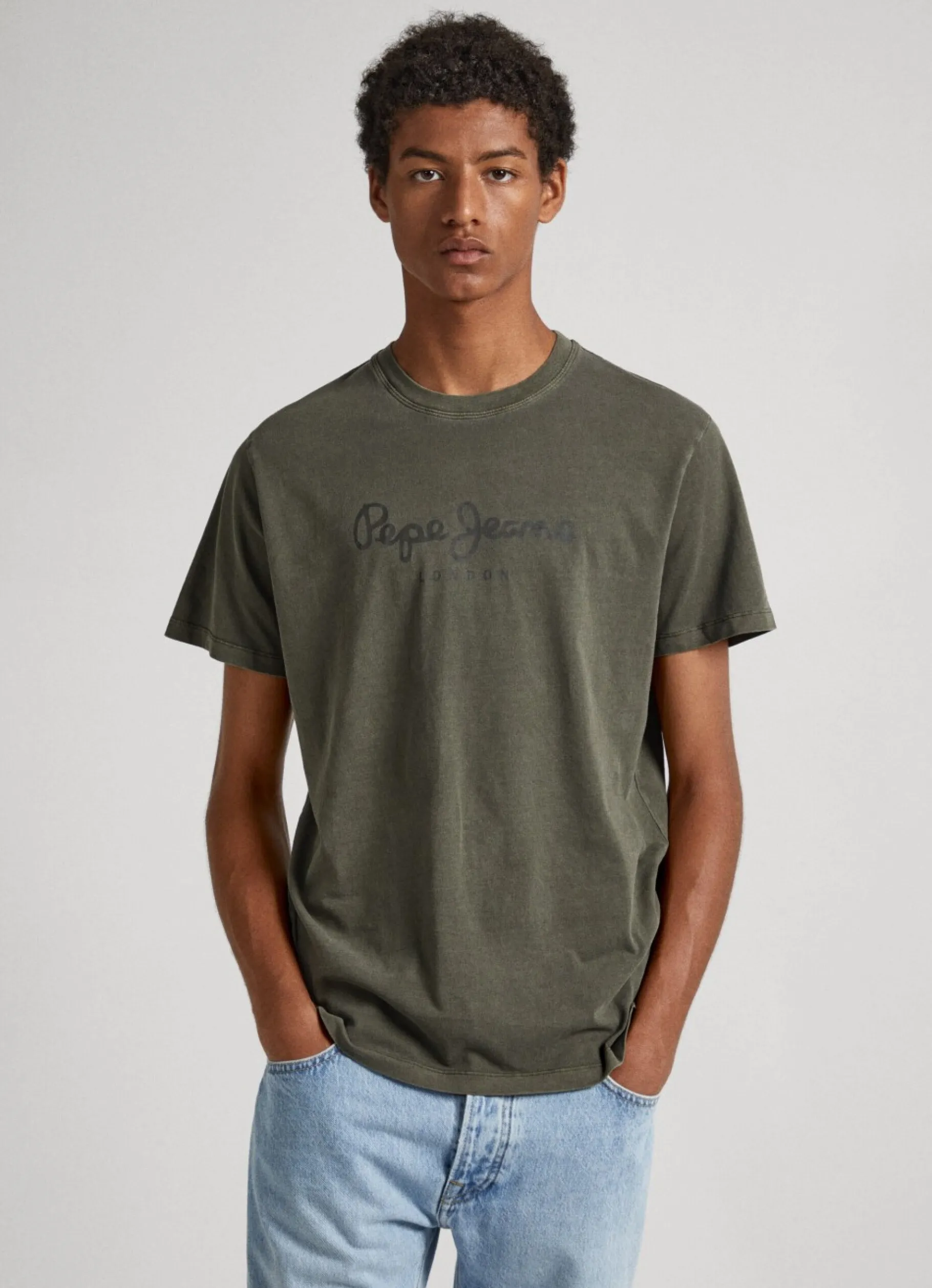 Men Pepe Jeans Logo Print T-Shirt