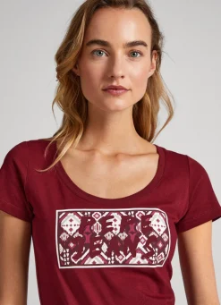Women Pepe Jeans Logo Print T-Shirt