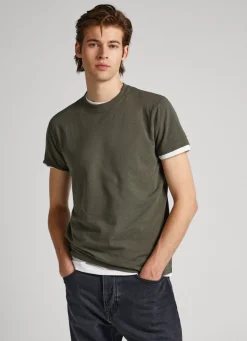 Men Pepe Jeans Logo Print T-Shirt