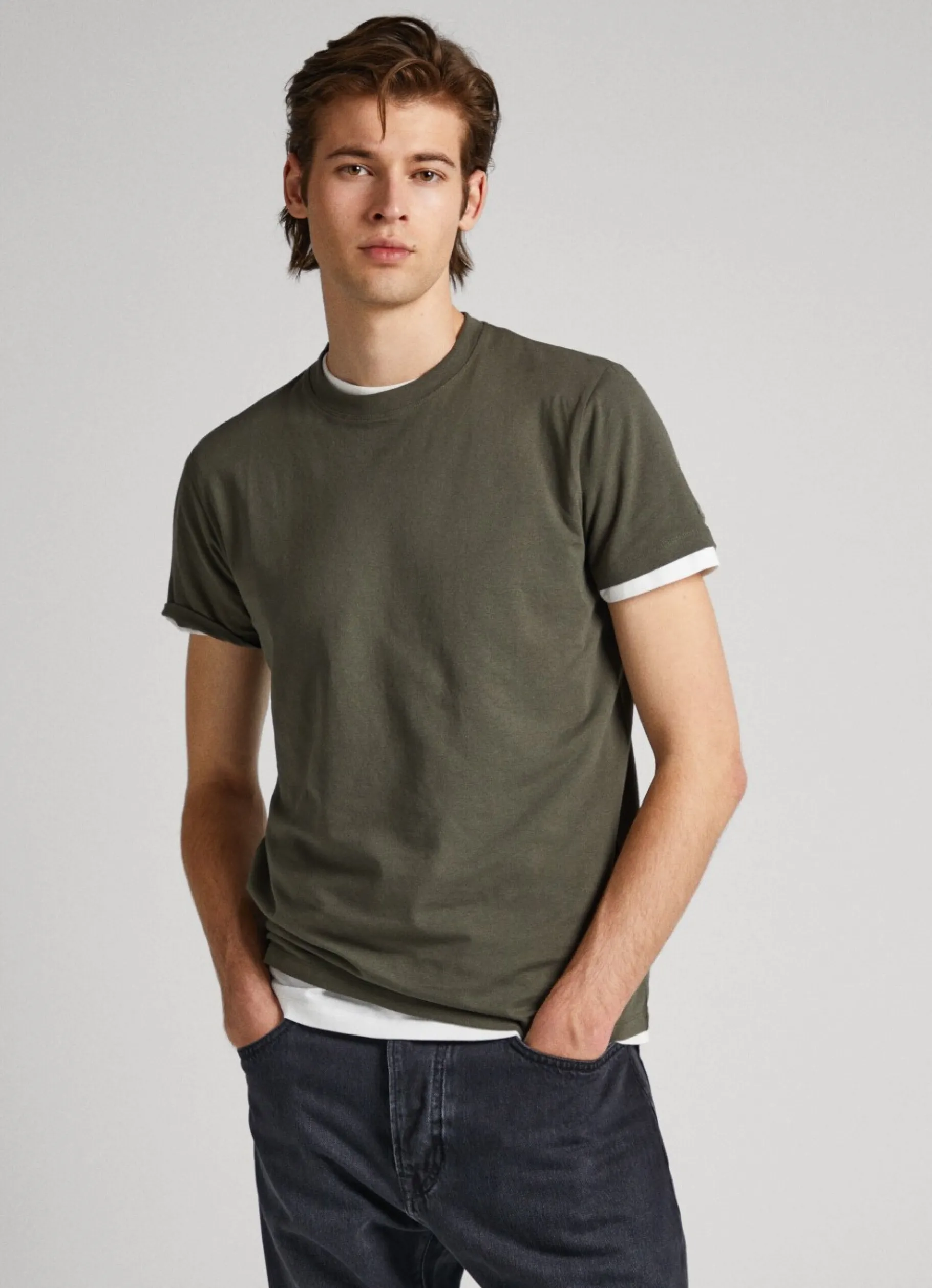 Men Pepe Jeans Logo Print T-Shirt