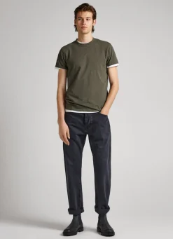 Men Pepe Jeans Logo Print T-Shirt