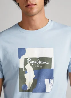 Men Pepe Jeans Logo Print T-Shirt