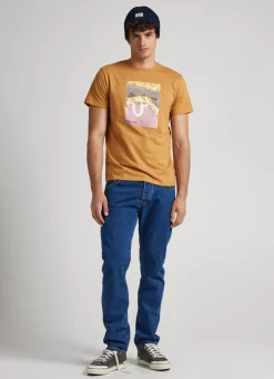 Men Pepe Jeans Logo Print T-Shirt