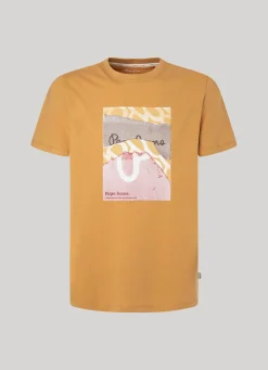 Men Pepe Jeans Logo Print T-Shirt