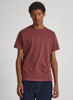Men Pepe Jeans Logo Print T-Shirt
