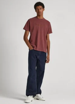 Men Pepe Jeans Logo Print T-Shirt