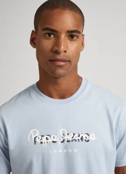 Men Pepe Jeans Logo Print T-Shirt