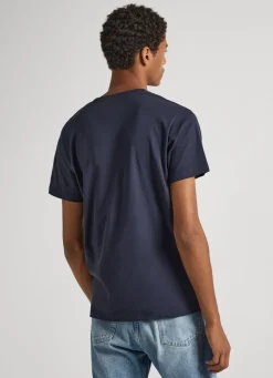 Men Pepe Jeans Logo Print T-Shirt