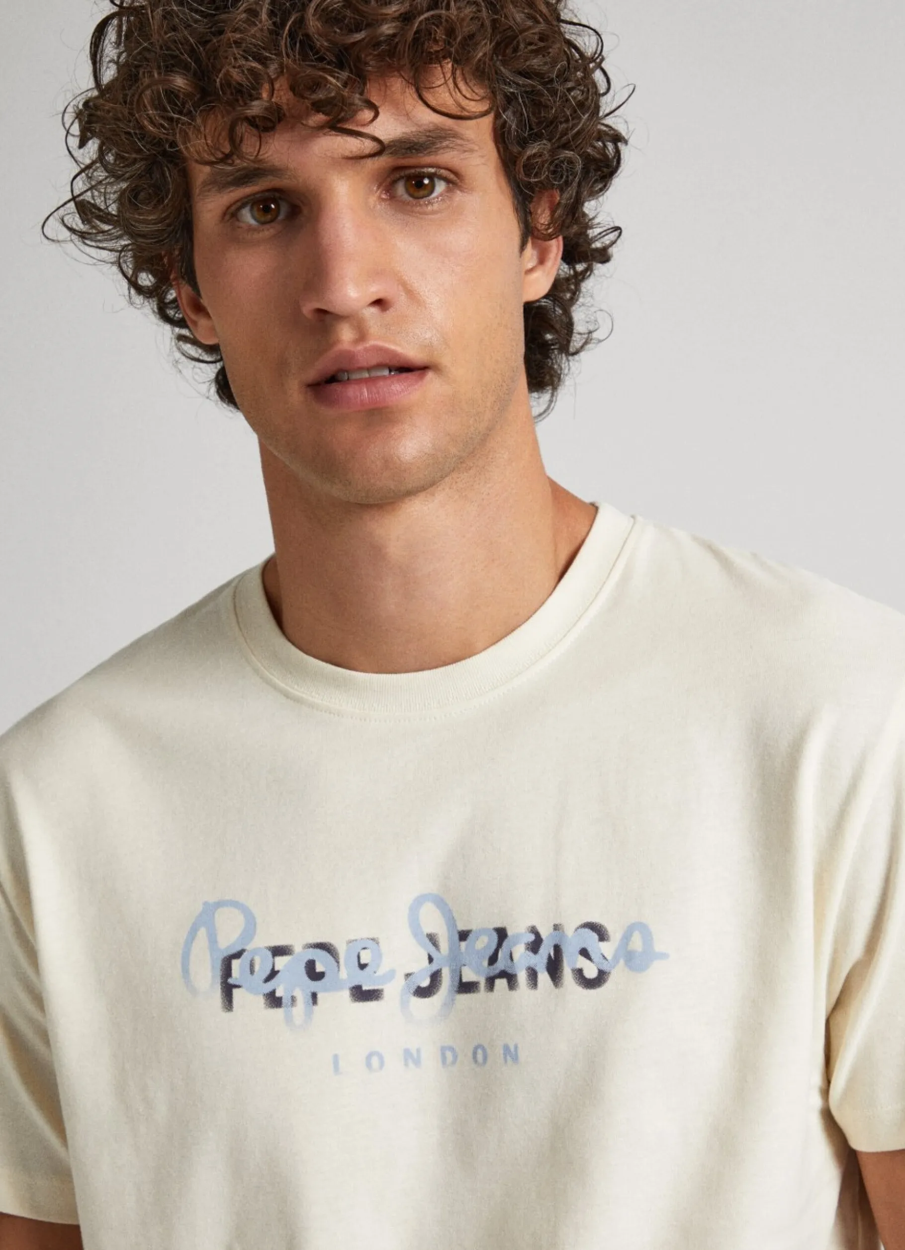 Men Pepe Jeans Logo Print T-Shirt