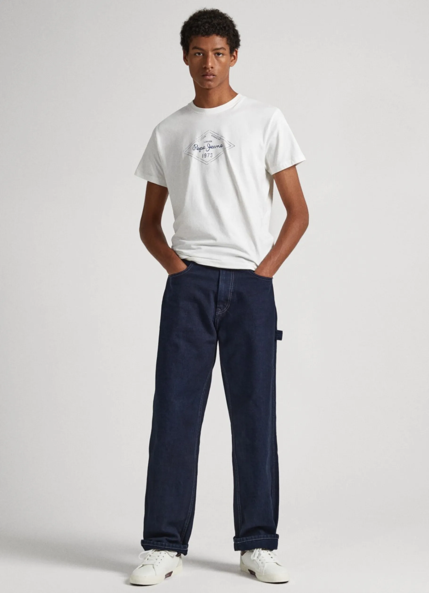 Men Pepe Jeans Logo Print T-Shirt