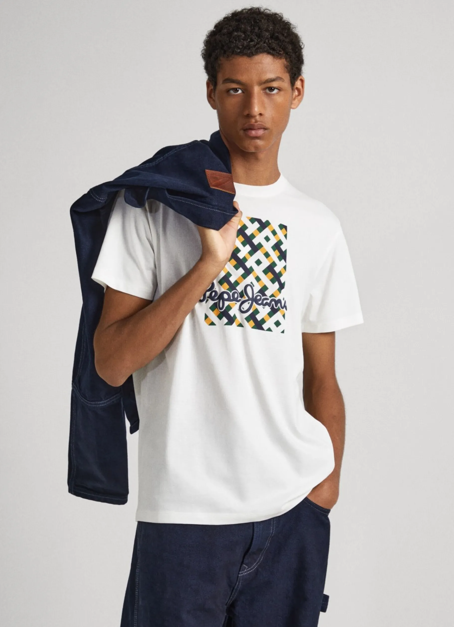 Men Pepe Jeans Logo Print T-Shirt