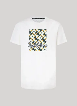 Men Pepe Jeans Logo Print T-Shirt